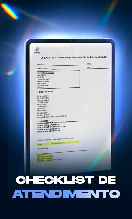 Checklist de atendimento